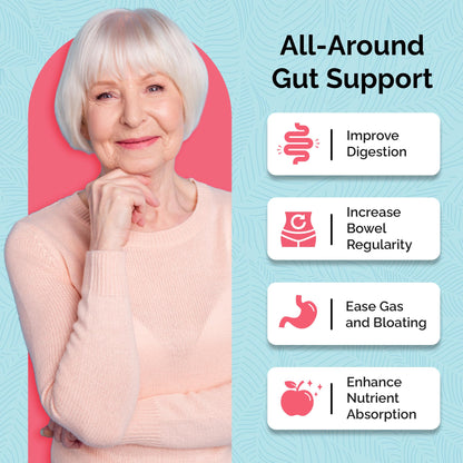 UpWellness Total Revive+ Digestive Enzymes - Broad-Spectrum Enzymes for Digestive Health - Supports Gut Health and Nutrient Absorption - Maple Wellness Supplements