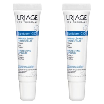 URIAGE Bariederm Cica-Lips Protecting Balm Duo, 2 x 0.5 fl.oz. each | Repairs - Maple Wellness Supplements