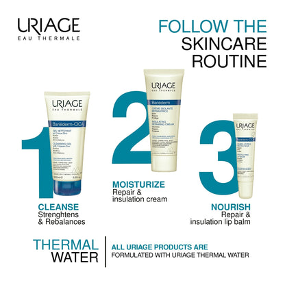 URIAGE Bariederm Insulating Repairing Cream 2.5 fl.oz. | Skin Regenerating Moisturizer - Maple Wellness Supplements
