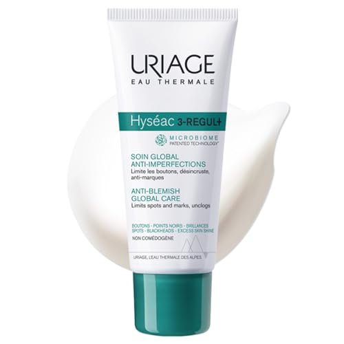 Uriage Hyseac 3-regul+ | Face Moisturizer For Oily Skin Prone To Acne. Pimples, Spots - Maple Wellness Supplements