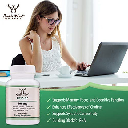 Uridine Monophosphate - Third Party Tested (Choline Enhancer, Beginner Nootropic) - Maple Wellness Supplements