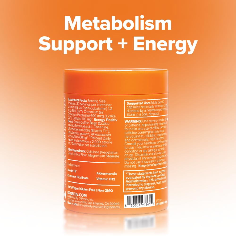 URO Metabolism + Probiotic Support Capsules – Metabolism, Gut Health & Sustained Energy – with Chromium Picolinate, Green Coffee Bean Extract - Maple Wellness Supplements