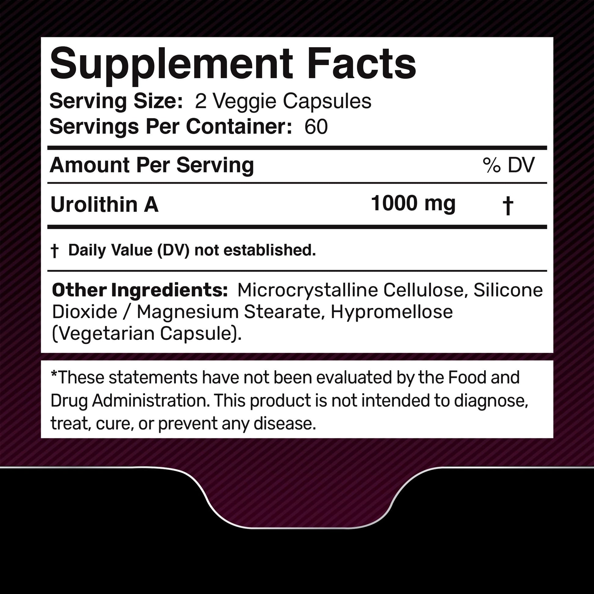 Urolithin A Supplement Capsules 1,000mg (98.9% Pure) – Advanced Urolithin A+ Formula for Cellular Renewal & Mitochondrial Support - Maple Wellness Supplements
