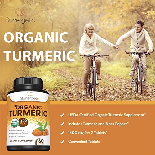 USDA Certified Organic Turmeric Supplement – Includes Organic Turmeric & Organic Black - Maple Wellness Supplements