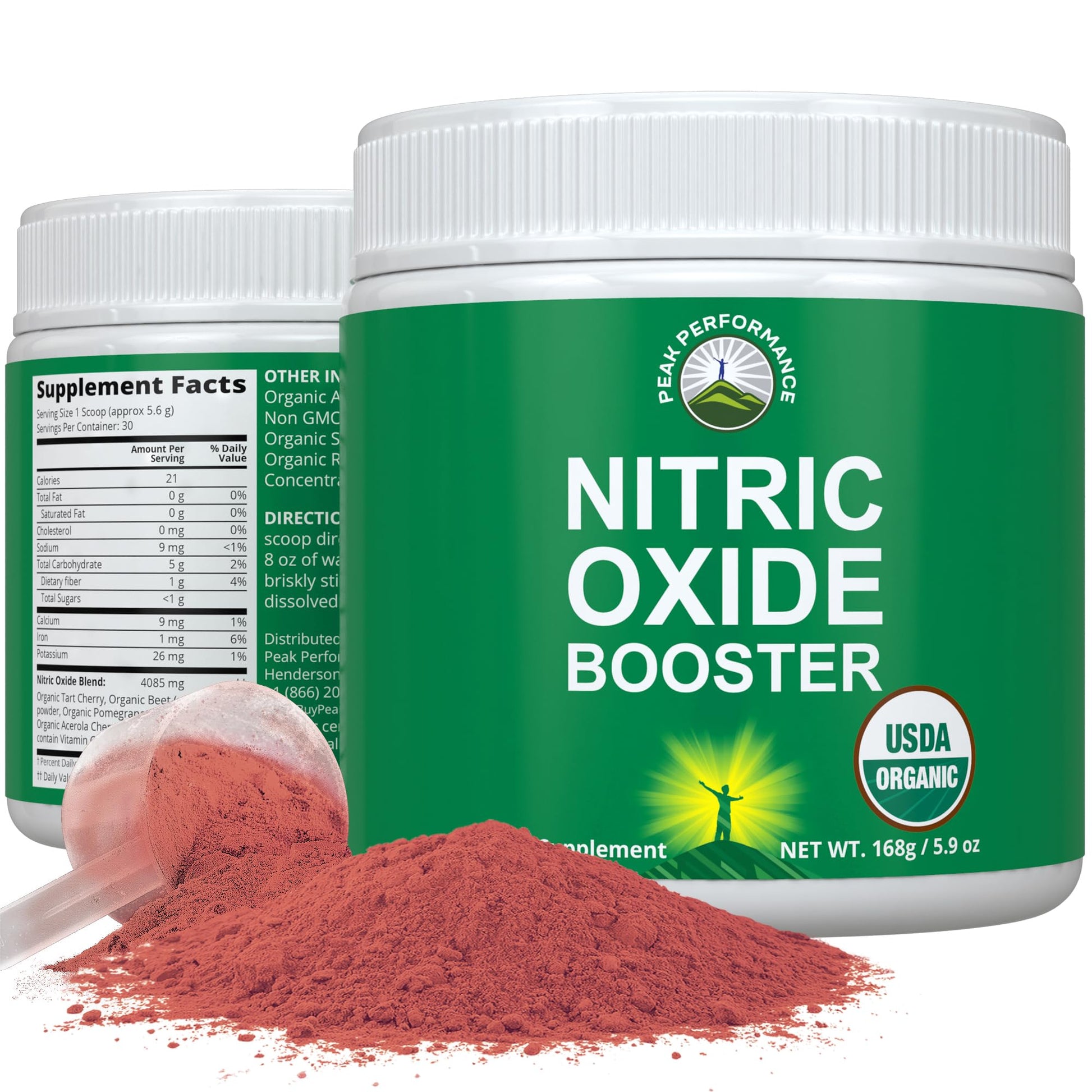 USDA Organic Plant Based Nitric Oxide Booster Powder Supplement for Men & Women. Caffeine Free Supplements 5 Top Organic Ingredients. Beet Root, Tart Cherry, Acerola Cherry, Pomegranate, Red Ginseng - Maple Wellness Supplements