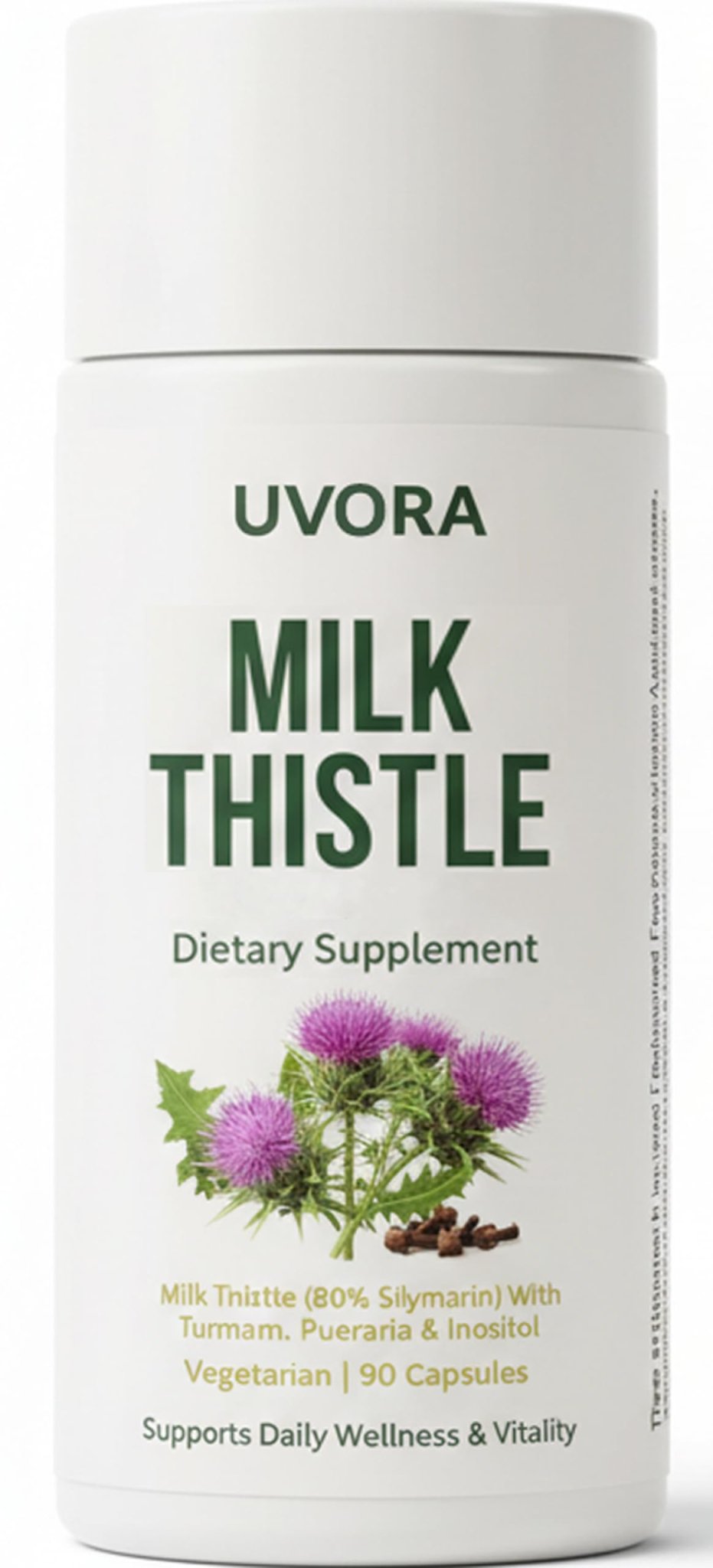 Uvora - Milk Thistle Extract,Uvora Premium Herbal Supplement with Milk Thistle Extract & Antioxidants – Supports Natural ification - Maple Wellness Supplements