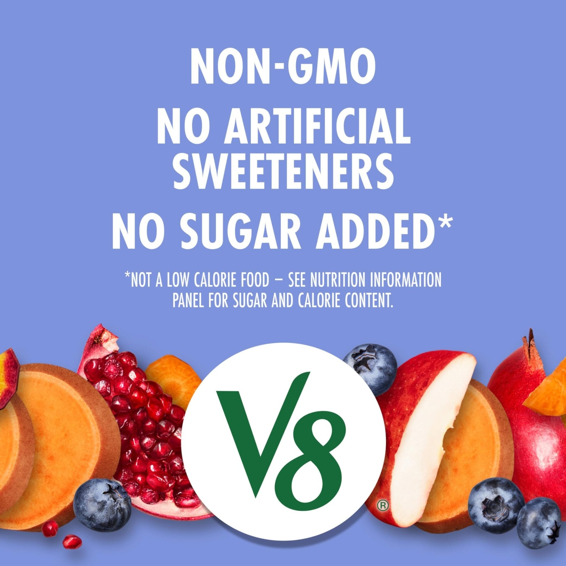 V8 Blends 100% Juice Pomegranate Blueberry Juice, Fruit and Vegetable Juice Blend, 46 Fl Oz Bottle (Pack of 2) - Maple Wellness Supplements