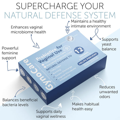 Vaginal Probiotics for Women | Boric Acid For Women | pH Balance for Women | Yeast Infection Care | Natural Defense Against Fishy Odor, Burning and Excess Discharge | 12 Vaginal Suppositories - Maple Wellness Supplements
