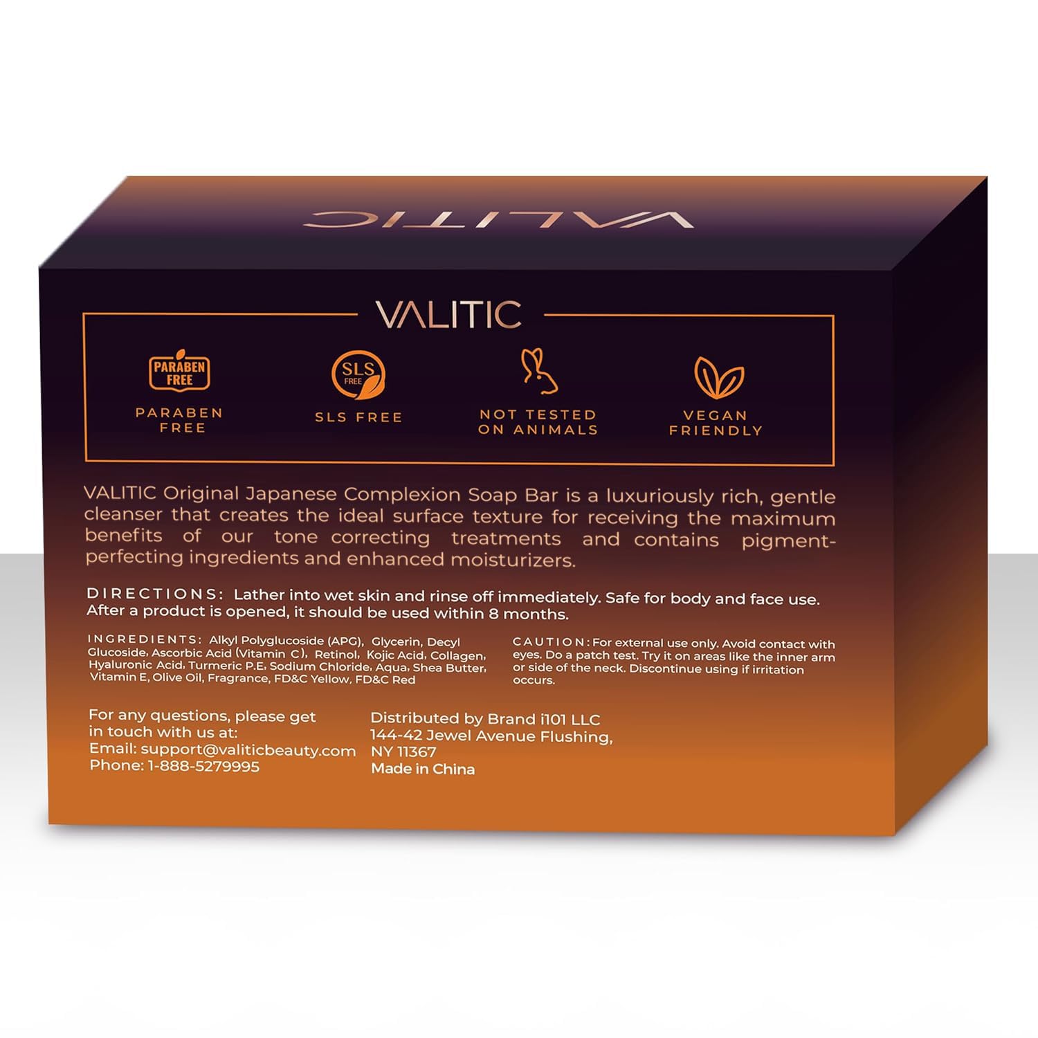 VALITIC Kojic Acid Dark Spot Remover Soap Bars with Vitamin C, Retinol, Collagen, Turmeric - Maple Wellness Supplements