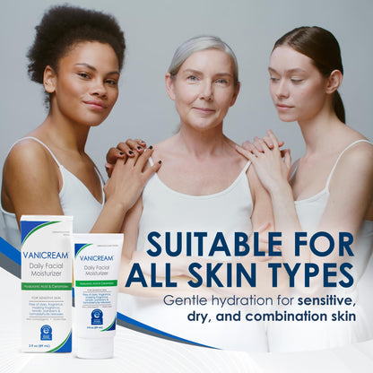 Vanicream Daily Facial Moisturizer With Ceramides and Hyaluronic Acid - Formulated - Maple Wellness Supplements