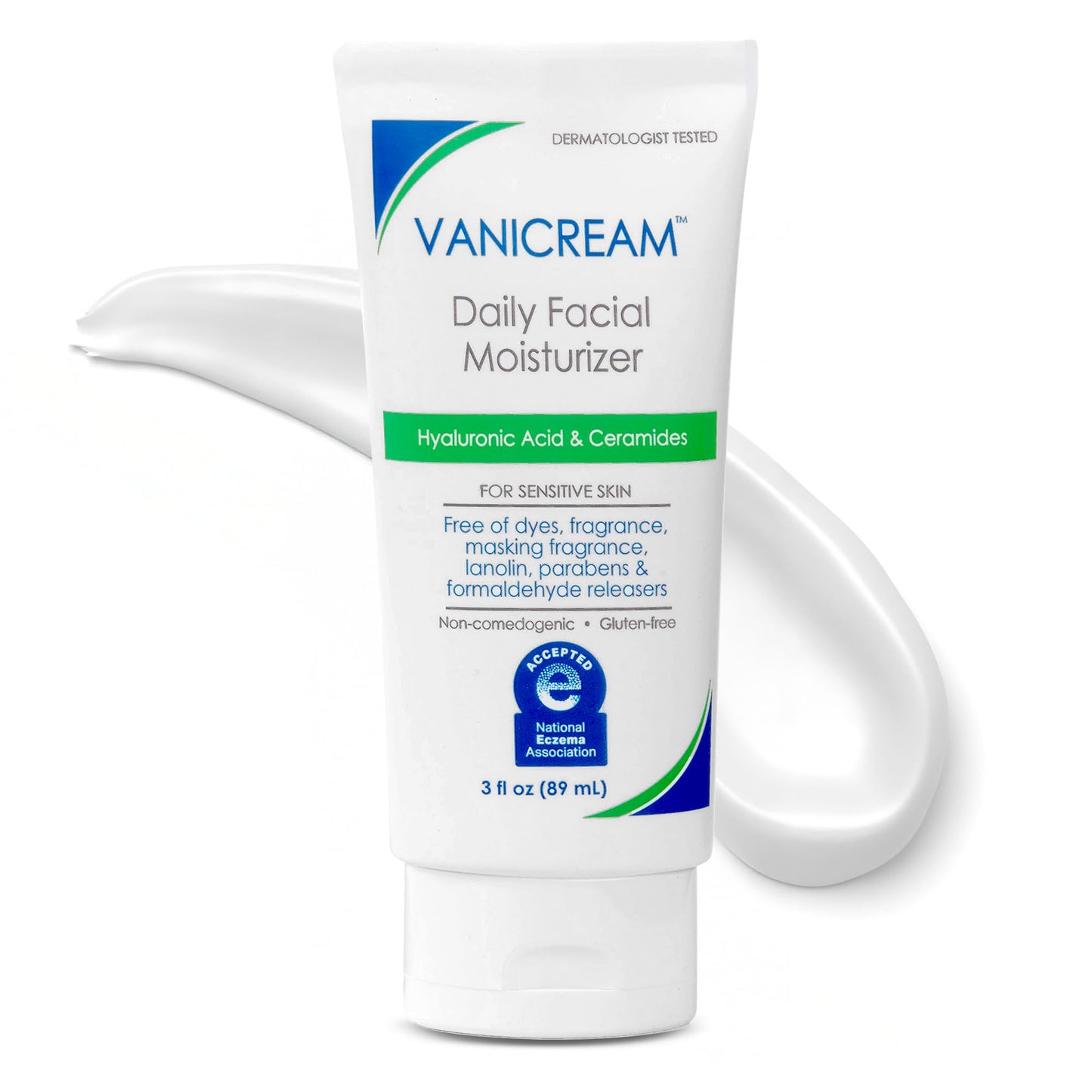 Vanicream Daily Facial Moisturizer With Ceramides and Hyaluronic Acid - Formulated - Maple Wellness Supplements