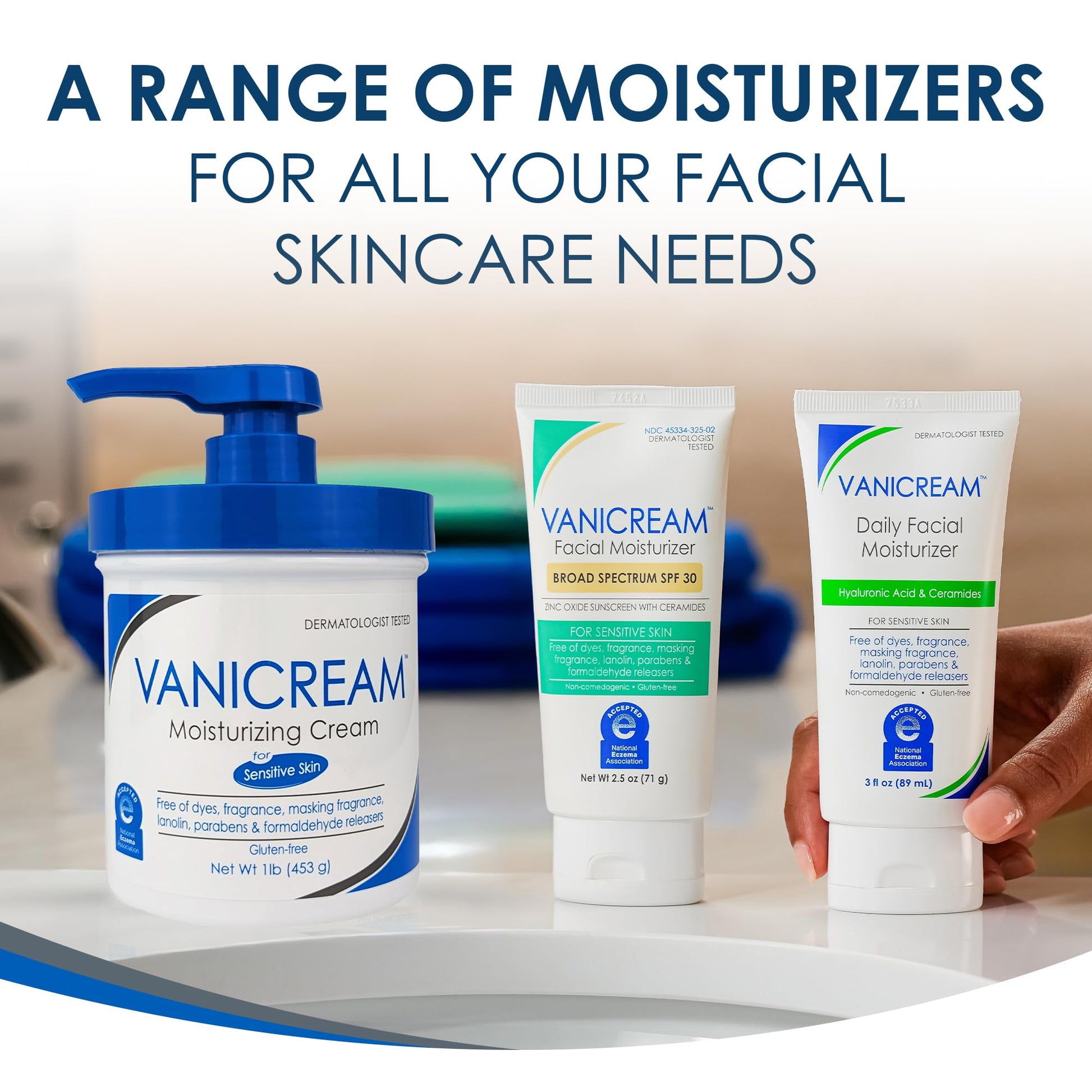 Vanicream Facial Moisturizer Broad Spectrum SPF 30; 2.5 Fl. Oz. - Maple Wellness Supplements