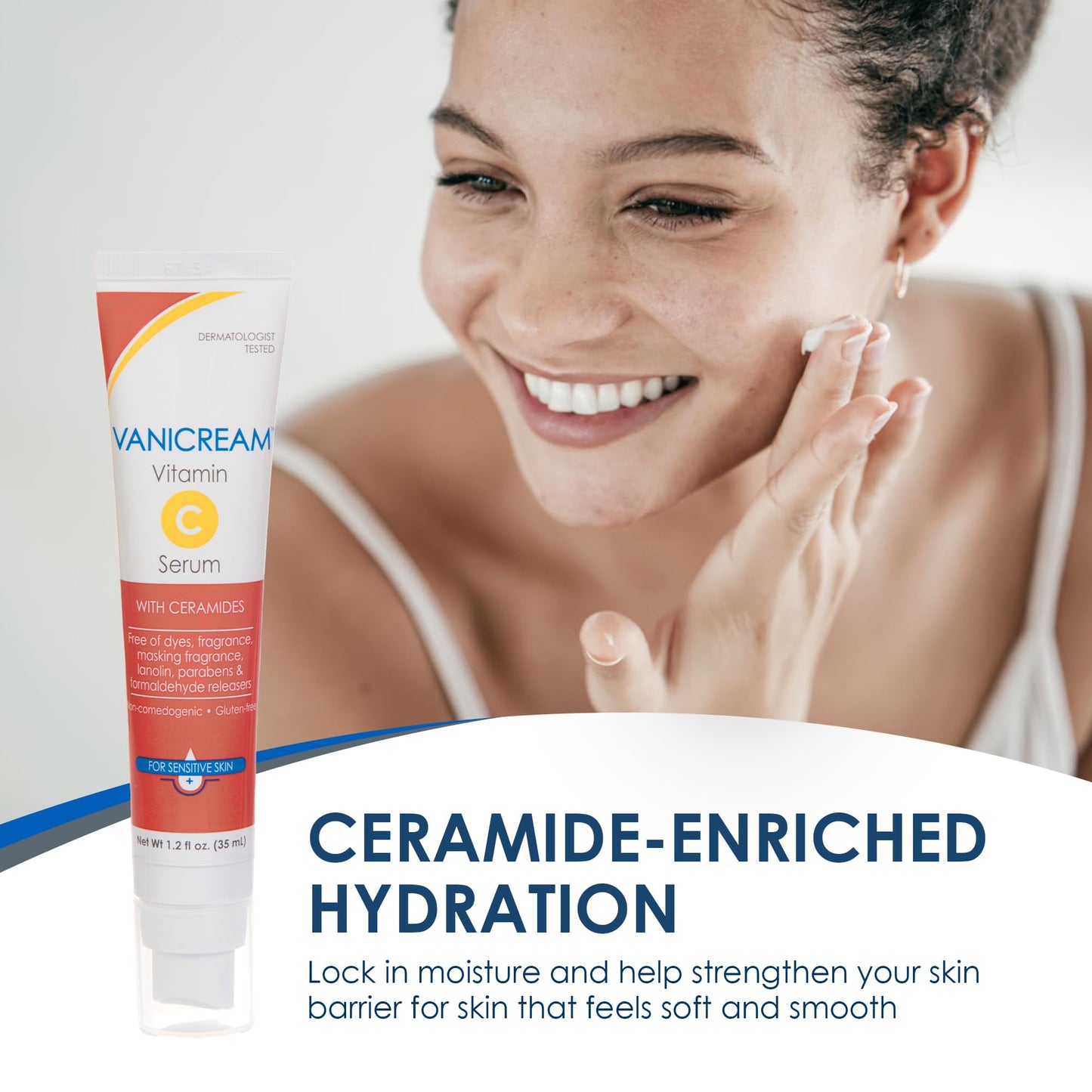 Vanicream Vitamin C Serum, 1.2 Fl Oz, Formulated without Common Irritants for Sensitive Skin, Milky and Lightweight Brightening Serum, - Maple Wellness Supplements