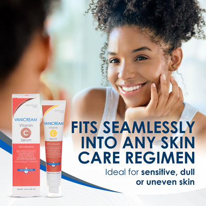 Vanicream Vitamin C Serum, 1.2 Fl Oz, Formulated without Common Irritants for Sensitive Skin, Milky and Lightweight Brightening Serum, - Maple Wellness Supplements