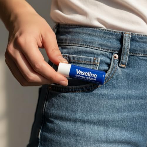 Vaseline Lip Therapy Care Original, Fast-Acting Nourishment, Ideal for Chapped, Dry, Cracked, or Damaged Lips - Maple Wellness Supplements
