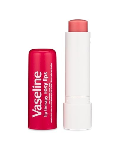 Vaseline Lip Therapy Care Rosy, Fast-Acting Nourishment, Ideal for Chapped, Dry, Cracked, or Damaged Lips, Lip Balm, 4-Pack, 0.16 Oz Each - Maple Wellness Supplements