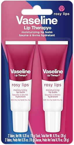 Vaseline Lip Therapy Rosy Lips Moisturizing Lip Balm - Twin Pack (2-Pack) - Maple Wellness Supplements