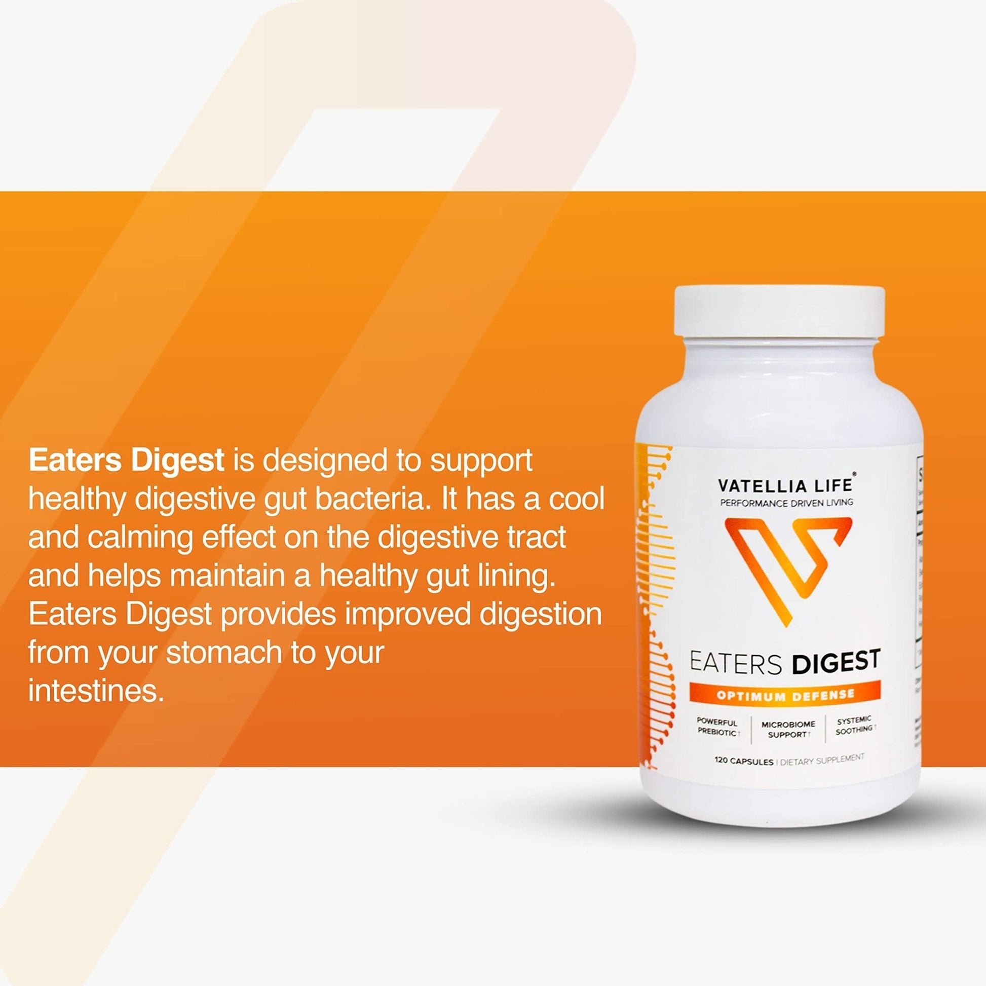 Vatellia Life New from Eaters Digest | Prebiotic | Probiotic | Digestive Support | Gut Soothing | Healthy Gut Lining | Max Nutrient Absorption - Maple Wellness Supplements