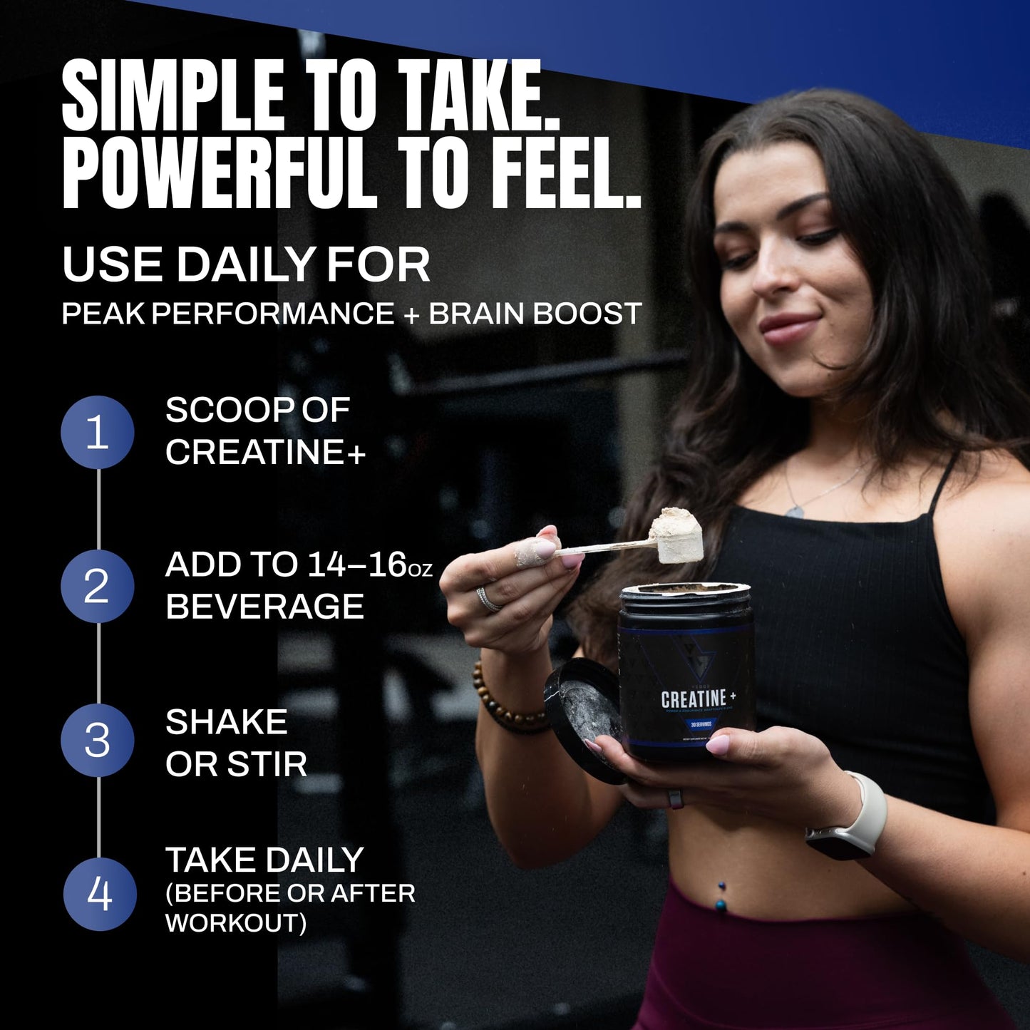 VEDGE Nutrition Creatine + | Vegan Plant-Based Creatine Monohydrate Powder | Energy, Performance & Function | Ergogenic Aids for Athletes | Unflavored, 30 Servings - Maple Wellness Supplements