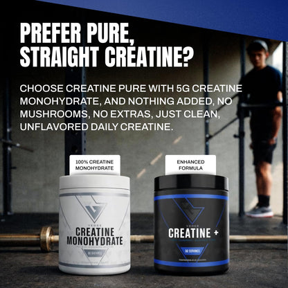 VEDGE Nutrition Creatine + | Vegan Plant-Based Creatine Monohydrate Powder | Energy, Performance & Function | Ergogenic Aids for Athletes | Unflavored, 30 Servings - Maple Wellness Supplements
