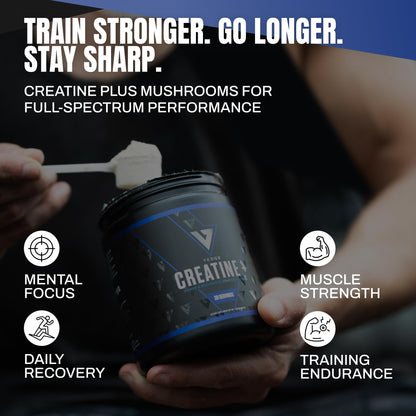 VEDGE Nutrition Creatine + | Vegan Plant-Based Creatine Monohydrate Powder | Energy, Performance & Function | Ergogenic Aids for Athletes | Unflavored, 30 Servings - Maple Wellness Supplements
