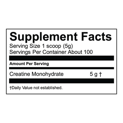 Vega Creatine Monohydrate Micronized Powder, Pure Unflavored, 100 Servings, 5000mg Per Serving, 17.6 oz - Maple Wellness Supplements