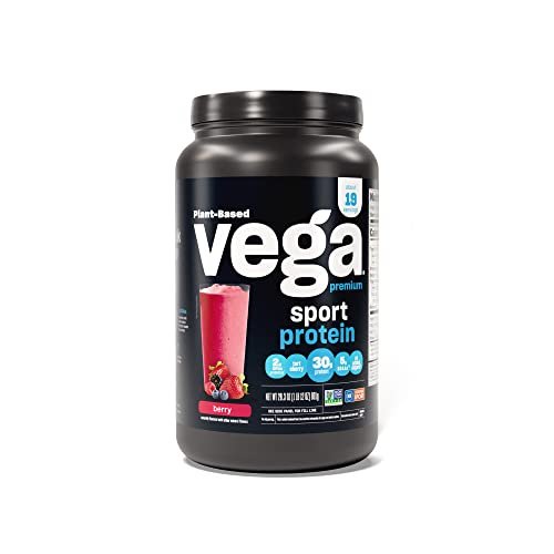 Vega Premium Sport Protein Berry Protein Powder, Vegan, Non GMO, Gluten Free Plant - Maple Wellness Supplements