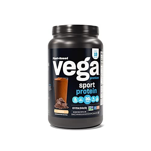 Vega Premium Sport Protein Mocha Protein Powder, Vegan, Non GMO, Gluten Free Plant - Maple Wellness Supplements