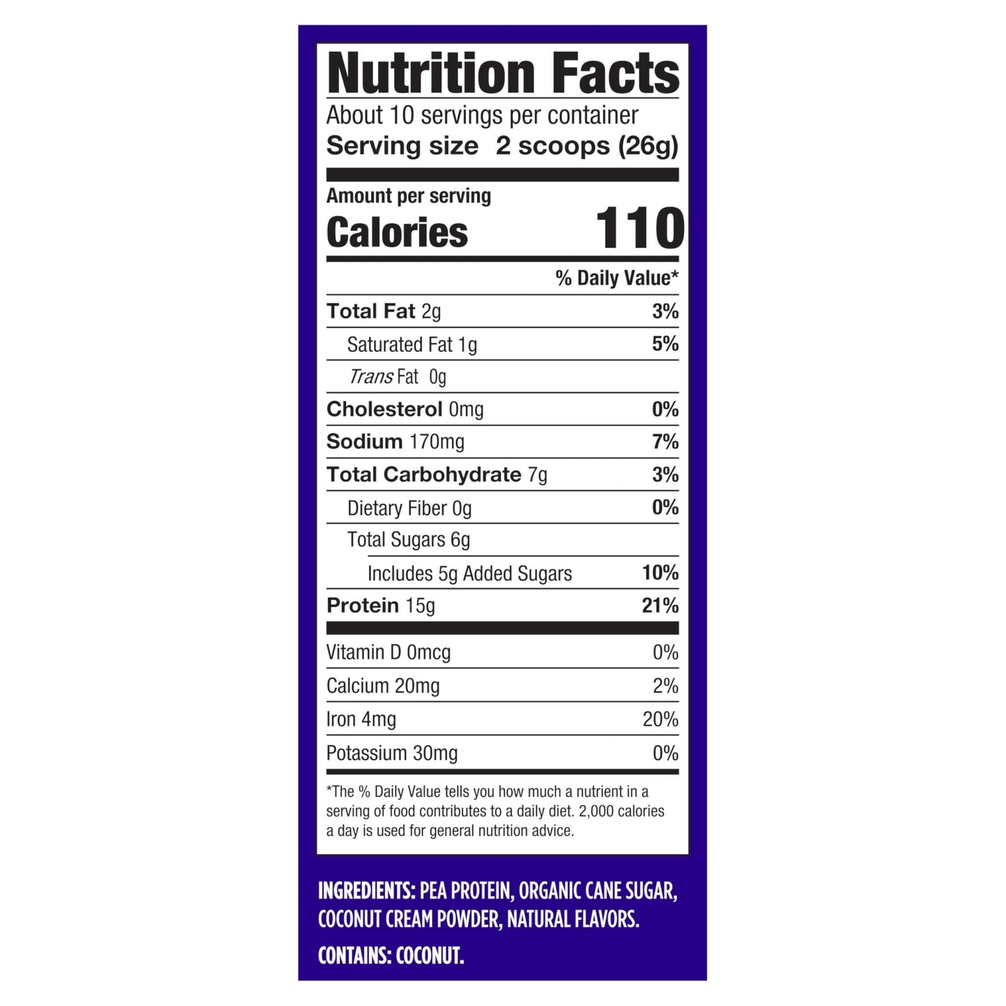 Vega Protein Made Simple Protein Powder, Vanilla - Stevia Free, Vegan, Plant Based, Healthy, Gluten Free, Pea Protein for Women and Men, 9.2 oz (Packaging May Vary) - Maple Wellness Supplements
