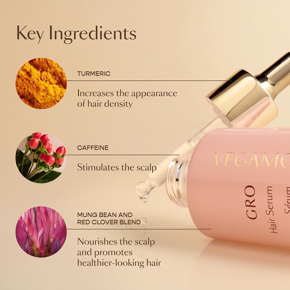 Vegamour Essentials Kit: Revitalizing Shampoo & Conditioner, Hair Serum, Weightless Repair Oil for All Hair Types - Maple Wellness Supplements