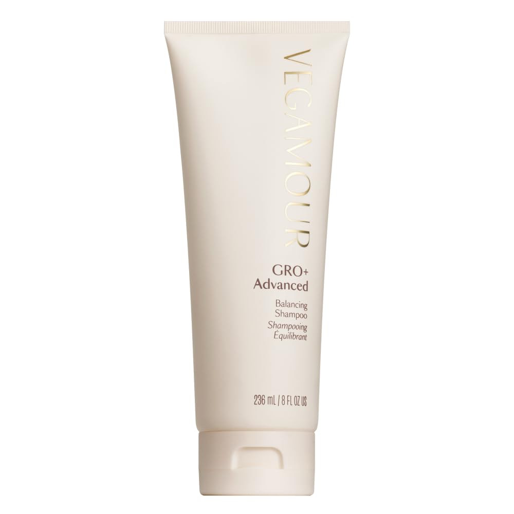 VEGAMOUR GRO+ Advanced Balancing Shampoo | Lightly Exfoliates, Cleanses and Removes Buildup Without Stripping | For Severe Signs of Thinning | Color Safe, Vegan, Cruelty-Free (8 Fl Oz) - Maple Wellness Supplements