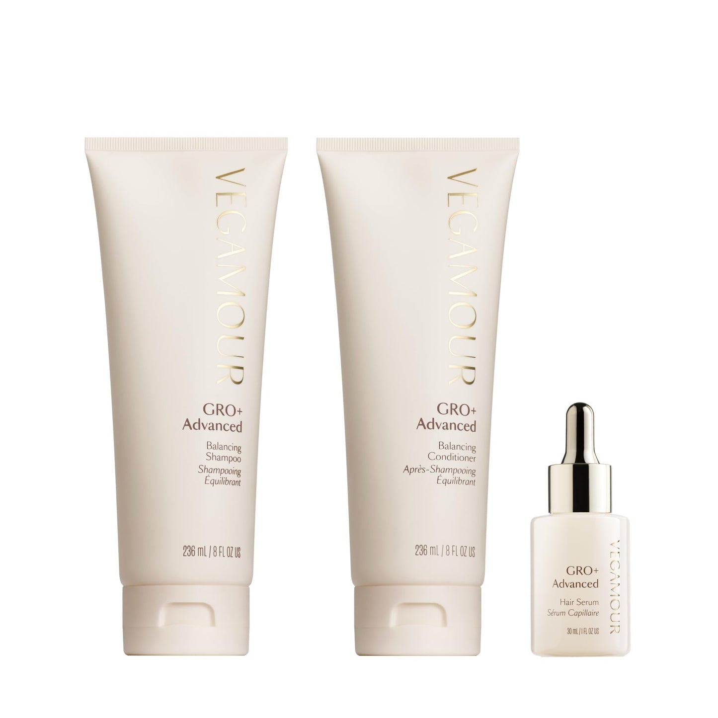 VEGAMOUR GRO+ Advanced Essentials Kit | Removes Buildup, Improves Hair Density, Reduces Shedding, Hydrates and Exfoliates the Scalp | For Severe Signs of Thinning | Color Safe, Vegan, Cruelty-Free - Maple Wellness Supplements