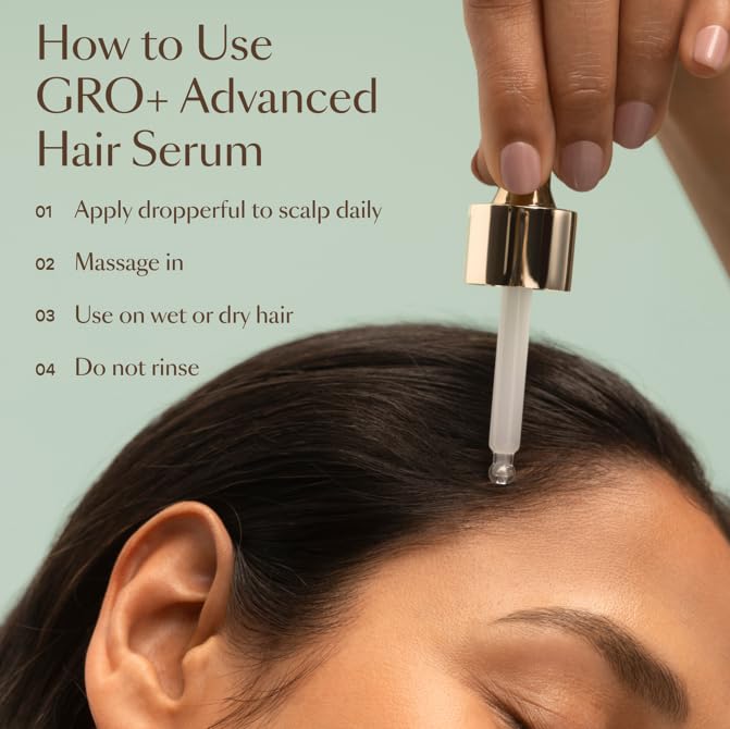 VEGAMOUR GRO+ Advanced Hair Serum for Improving Hair Density, Tonic Reduces Shedding and Promotes a Healthy Scalp, 1 pack - Maple Wellness Supplements