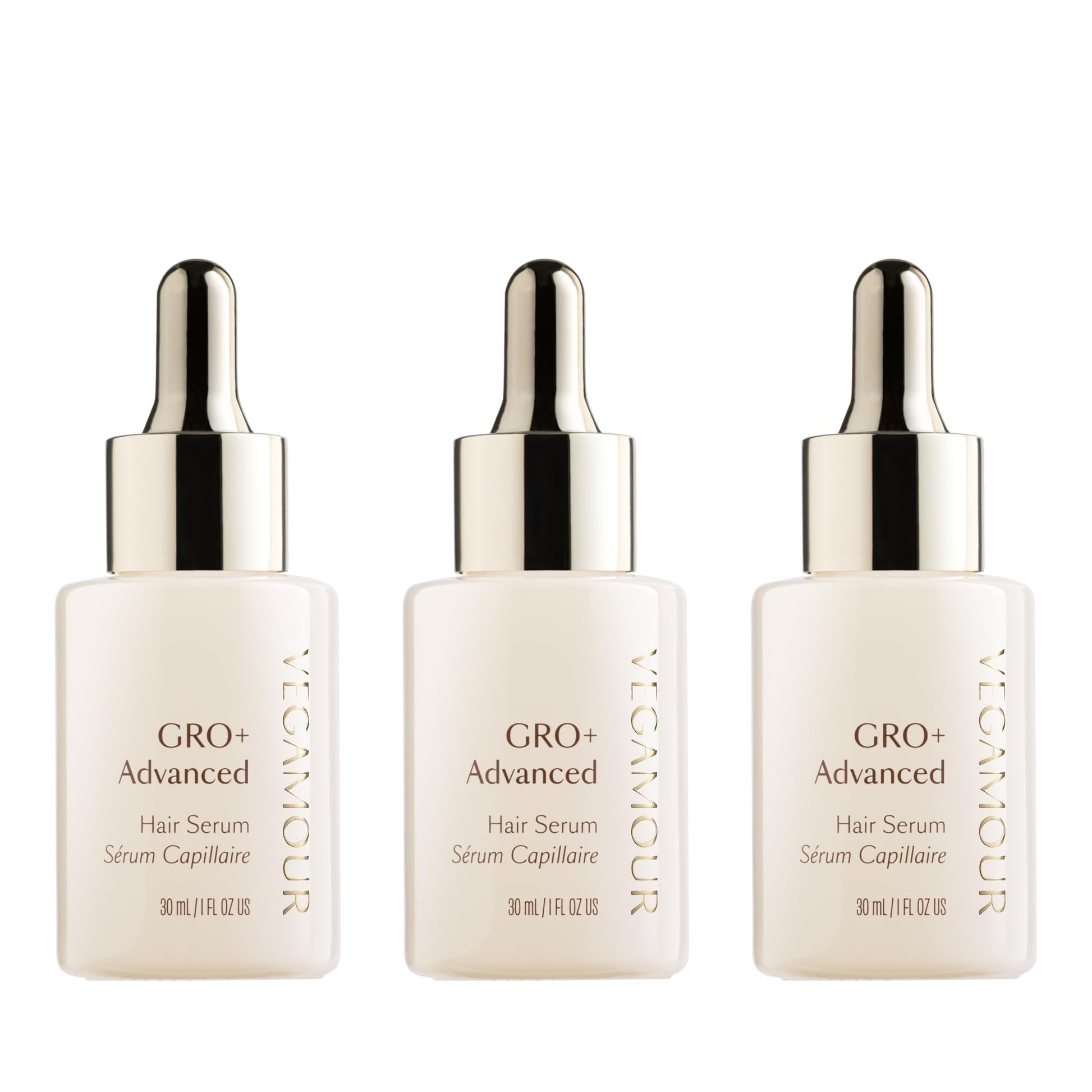 VEGAMOUR GRO+ Advanced Hair Serum for Improving Hair Density, Tonic Reduces Shedding and Promotes a Healthy Scalp, 3 pack - Maple Wellness Supplements