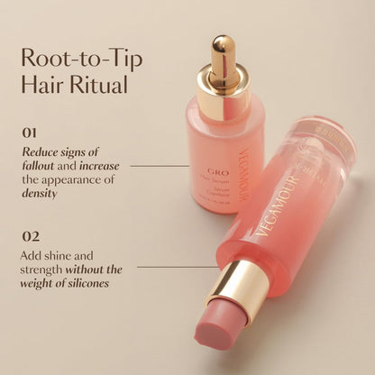 Vegamour GRO and Shine Kit Includes GRO Hair Serum & HYDR-8 Weightless Repair Oil for Fine or Thinning Hair - Maple Wellness Supplements