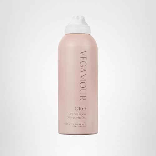 VEGAMOUR GRO Dry Shampoo Full Size, Volumizing Dry Shampoo Spray Formulated Without Benzene, Supports Thicker Fuller Looking Hair, Natural Citrus Scent, 3.95 oz - Maple Wellness Supplements