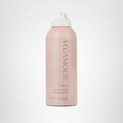 VEGAMOUR GRO Dry Shampoo Full Size, Volumizing Dry Shampoo Spray Formulated Without Benzene, Supports Thicker Fuller Looking Hair, Natural Citrus Scent, 3.95 oz - Maple Wellness Supplements