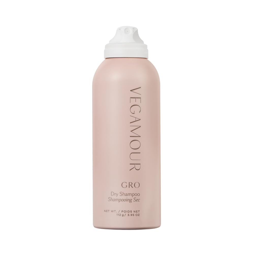 VEGAMOUR GRO Dry Shampoo Full Size, Volumizing Dry Shampoo Spray Formulated Without Benzene, Supports Thicker Fuller Looking Hair, Natural Citrus Scent, 3.95 oz - Maple Wellness Supplements