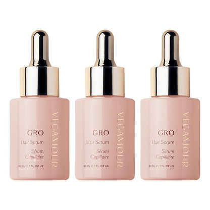 VEGAMOUR GRO Hair Serum for Hair Thinning, Thicker Fuller Looking Hair, Non Oily Tonic, 3 pack, 90 day supply - Maple Wellness Supplements