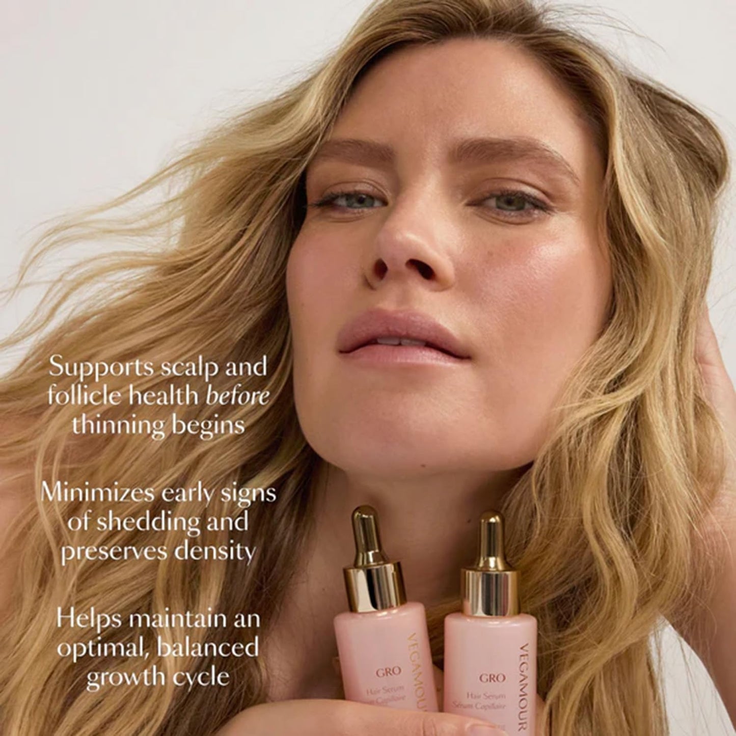 VEGAMOUR GRO Hair Serum for Hair Thinning, Thicker Fuller Looking Hair, Non Oily Tonic, 3 pack, 90 day supply - Maple Wellness Supplements