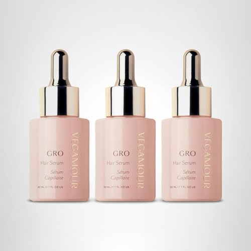 VEGAMOUR GRO Hair Serum for Hair Thinning, Thicker Fuller Looking Hair, Non Oily Tonic, 3 pack, 90 day supply - Maple Wellness Supplements