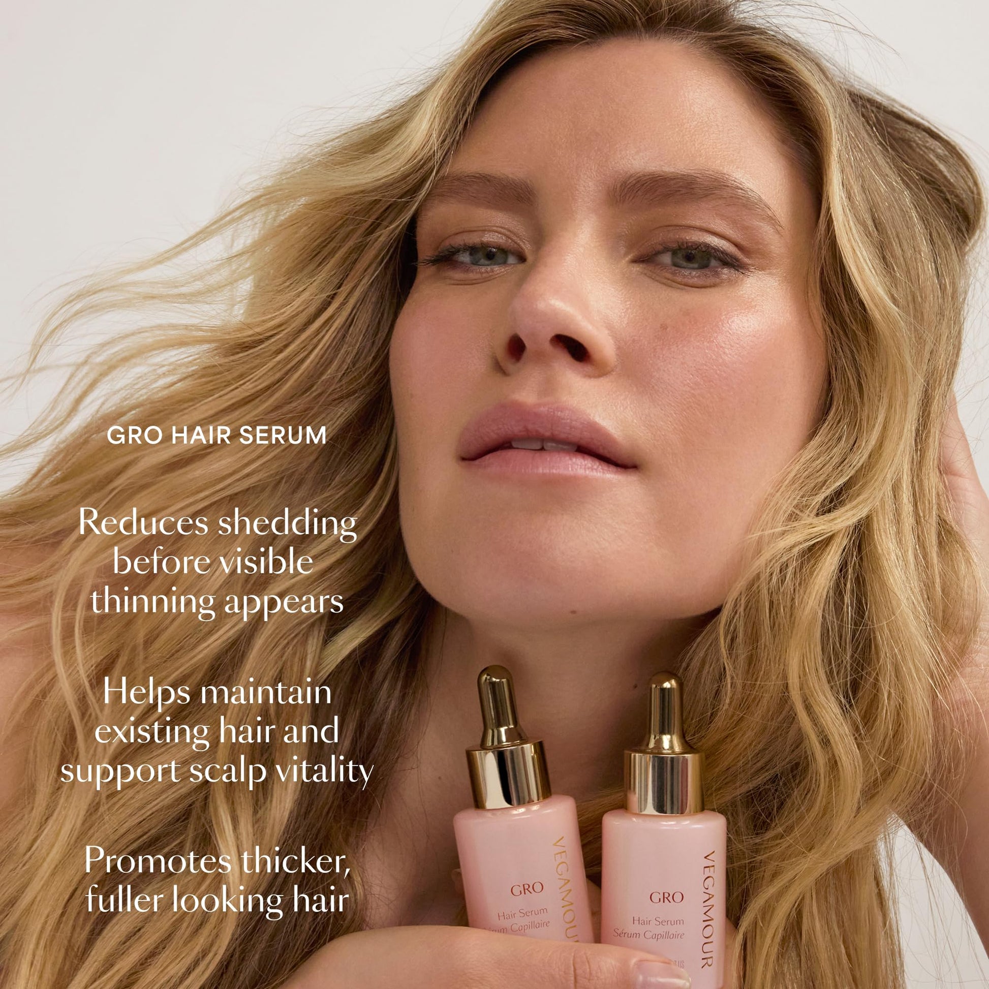 VEGAMOUR GRO Healthy Hair Starter Kit | Full Size GRO Serum for Thinning & Shedding plus Travel Size Shampoo and Conditioner with Vegan Keratin to Support Thicker, Fuller Looking Locks | $92 Value - Maple Wellness Supplements