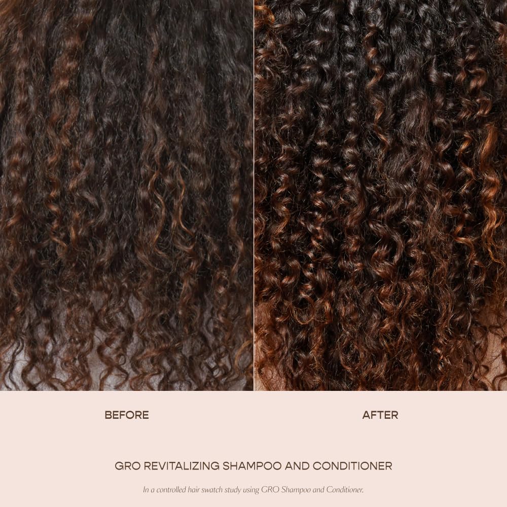 VEGAMOUR GRO Revitalizing Shampoo and Conditioner Travel Size Kit, For Thicker Fuller Looking Hair, Vegan - Maple Wellness Supplements