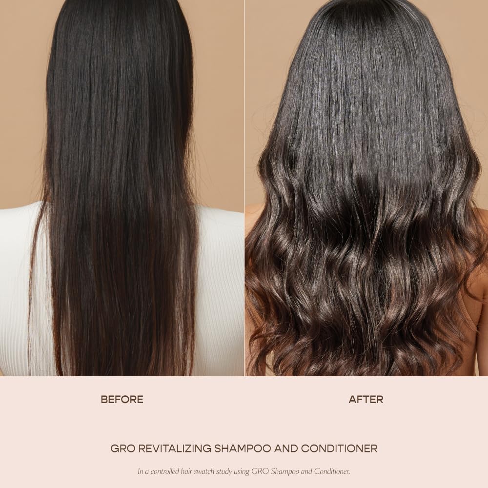 VEGAMOUR GRO Revitalizing Shampoo, Support Thicker, Fuller Looking Hair, Shampoo Formulated Without Sulfates for Thinning Hair with Vegan Keratin, Natural Citrus Scent (8 fl. oz.) - Maple Wellness Supplements