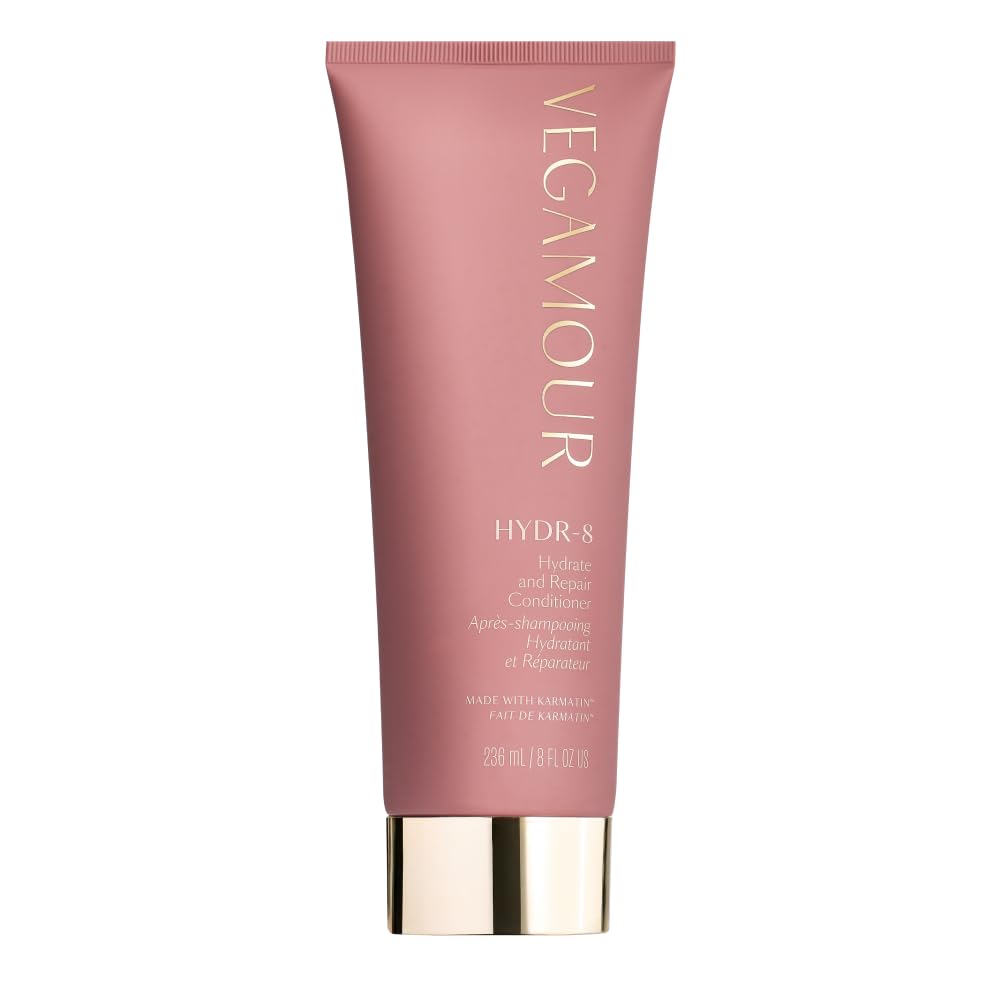 VEGAMOUR HYDR-8 Hydrate and Repair Conditioner - Hydrating Conditioner with Marula Oil, Moringa Oil, Ceramides & Biotin, Natural Conditioner for Dry Hair - Maple Wellness Supplements