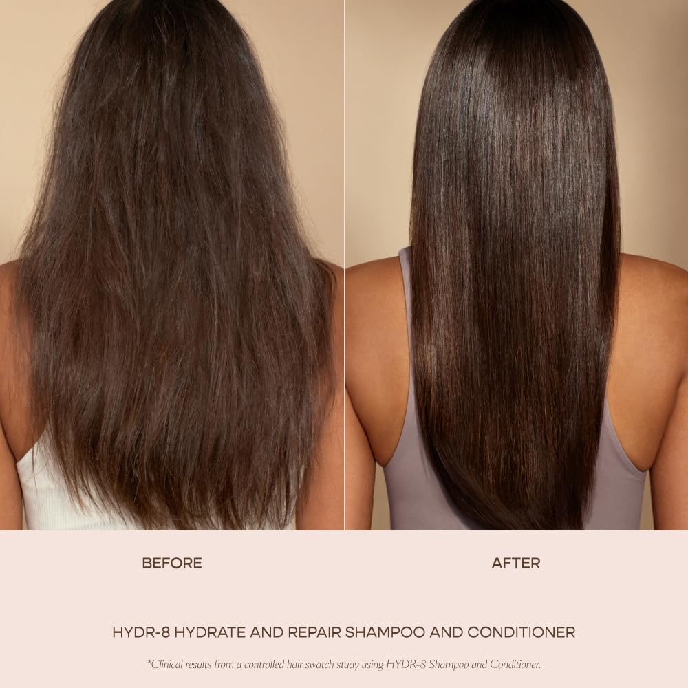 VEGAMOUR HYDR-8 Hydrate and Repair Conditioner - Hydrating Conditioner with Marula Oil, Moringa Oil, Ceramides & Biotin, Natural Conditioner for Dry Hair - Maple Wellness Supplements