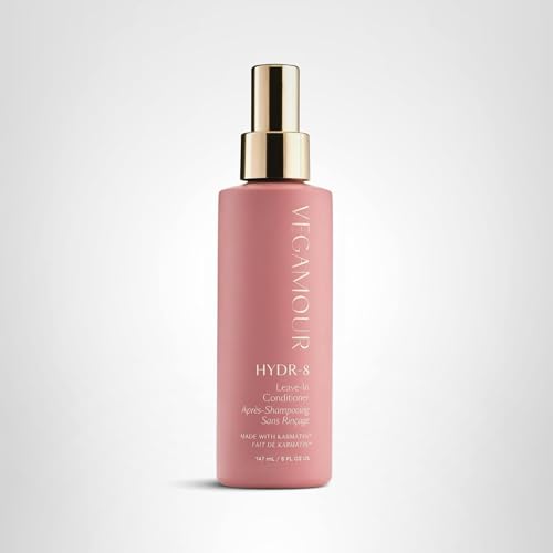 VEGAMOUR HYDR-8 Leave-In Conditioner, for Deep Hydration & Heat Protection, with Vegan Keratin, for Soft, Silky, Frizz Free Hair, 5 fl oz - Maple Wellness Supplements