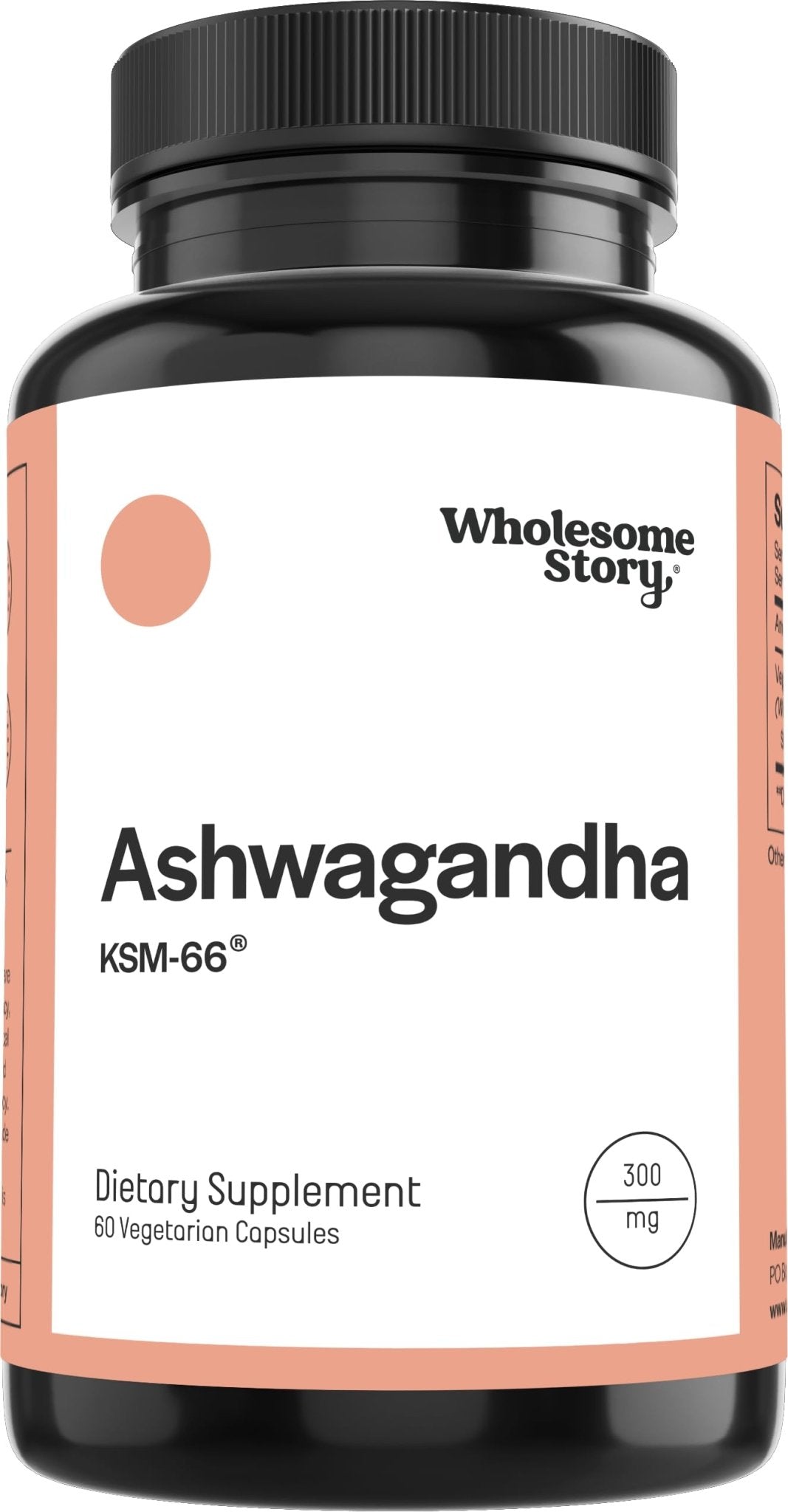 Vegan KSM 66 Ashwagandha Capsules| High Potency 5% Withanolides | Ashwagandha Root Extract Supplements | Ashwagandha 300mg | Stress Management & Well Being Support | 60 Ashwaganda Pills - Maple Wellness Supplements