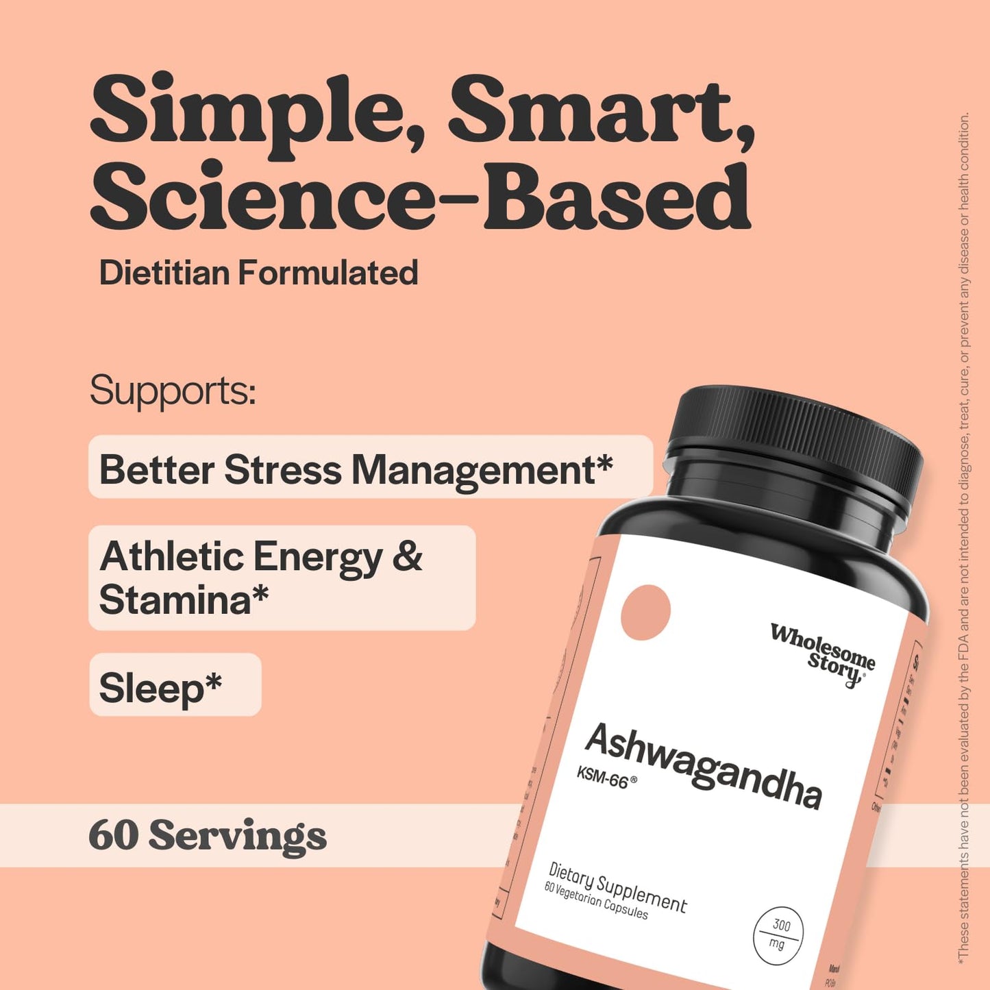 Vegan KSM 66 Ashwagandha Capsules| High Potency 5% Withanolides | Ashwagandha Root Extract Supplements | Ashwagandha 300mg | Stress Management & Well Being Support | 60 Ashwaganda Pills - Maple Wellness Supplements