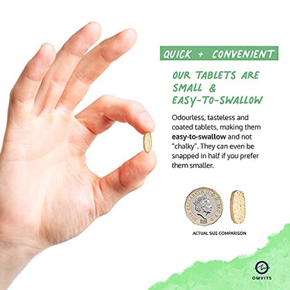 Vegan Multivitamins & Minerals - With High Strength Vitamin B12, D3, K2 & Iron - Maple Wellness Supplements